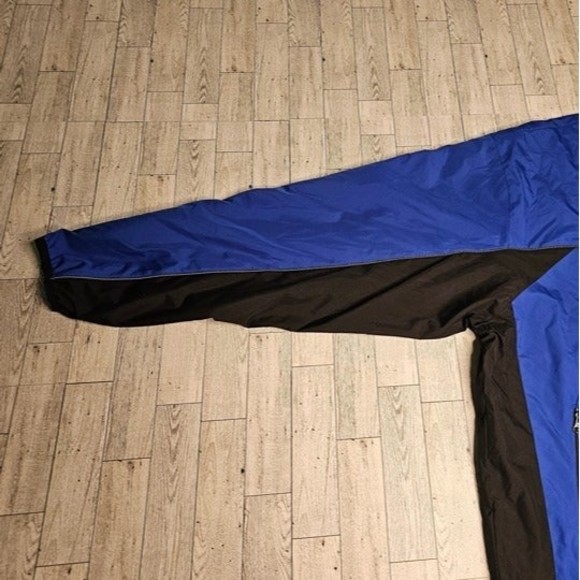 Vintage Reebok Blue/Black Auto Finishers 3M NASCAR Windbreaker Jacket Size XXL - Picture 4 of 10